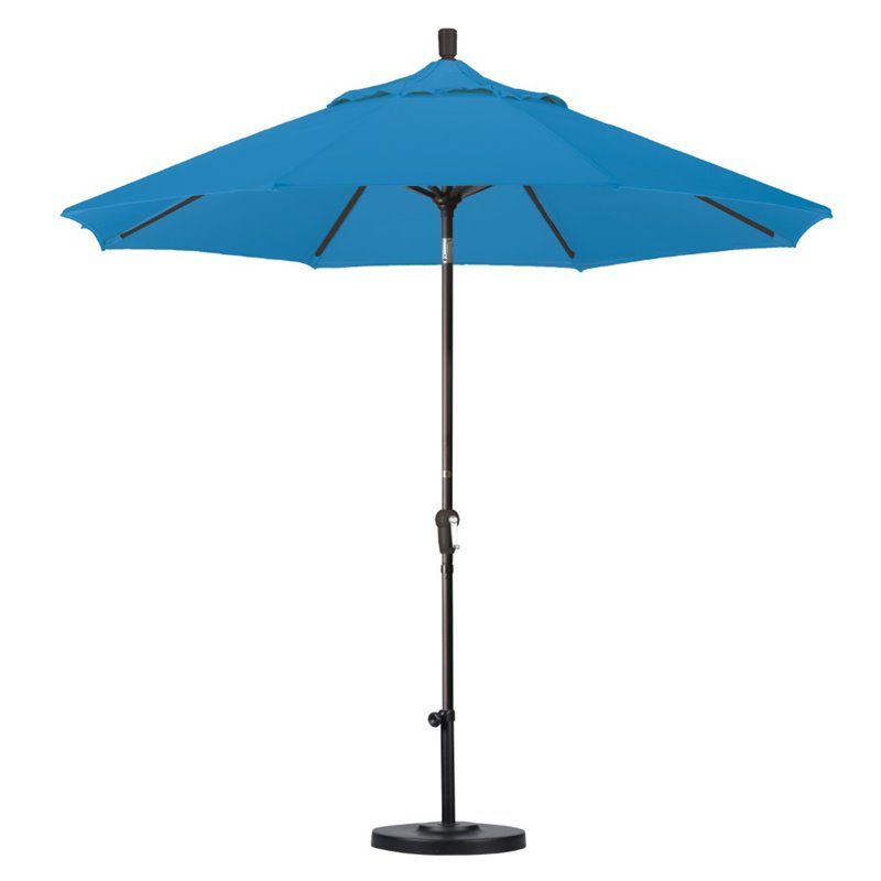 California Umbrella 9' Patio Umbrella in Pacific Blue