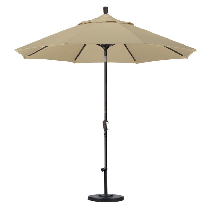 California Umbrella 9' Patio Umbrella in Antique Beige
