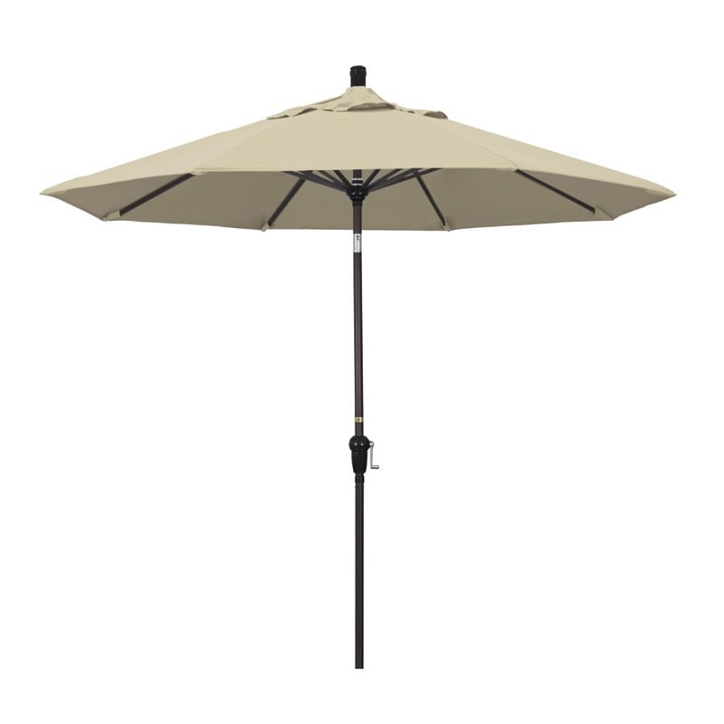 California Umbrella 9' Patio Umbrella in Antique Beige