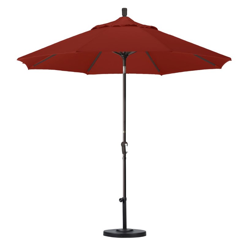 California Umbrella 9' Patio Umbrella in Terracotta