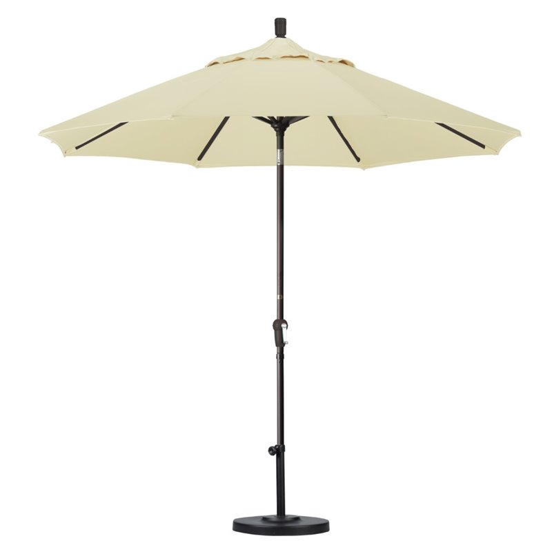 California Umbrella 9' Patio Umbrella in Canvas