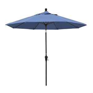 California Umbrella 9' Patio Umbrella in Forest Blue