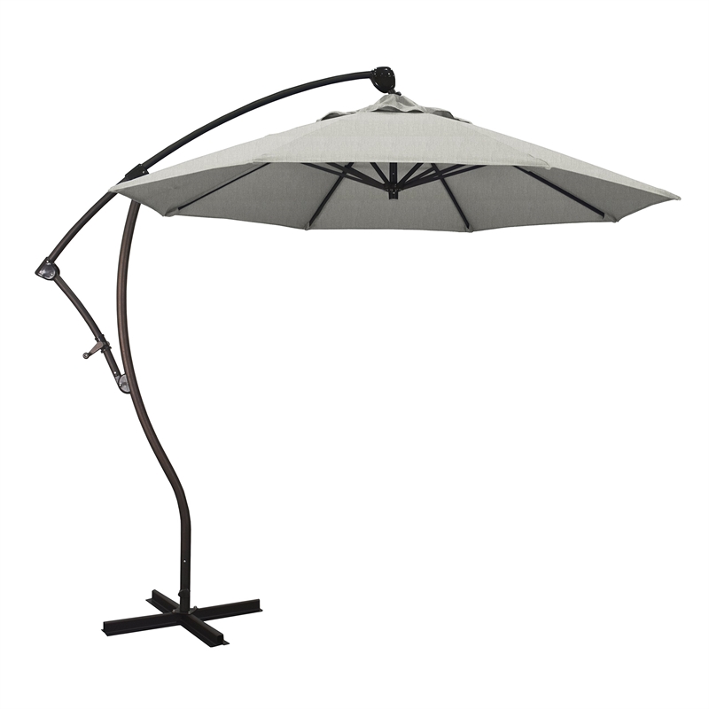 California Umbrella 9' Cantilever Umbrella in Granite