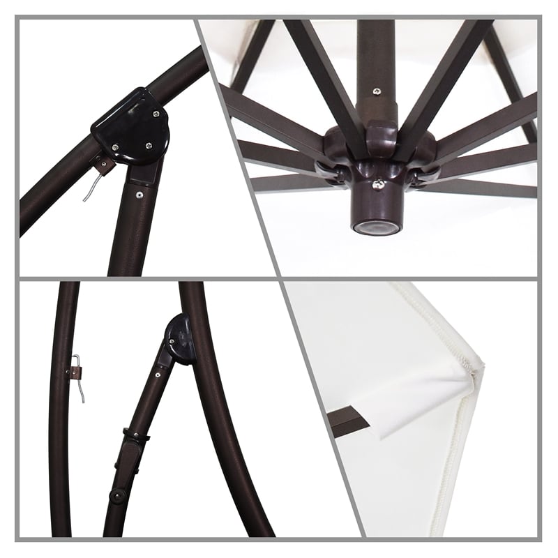 California Umbrella 9' Cantilever Umbrella in Granite