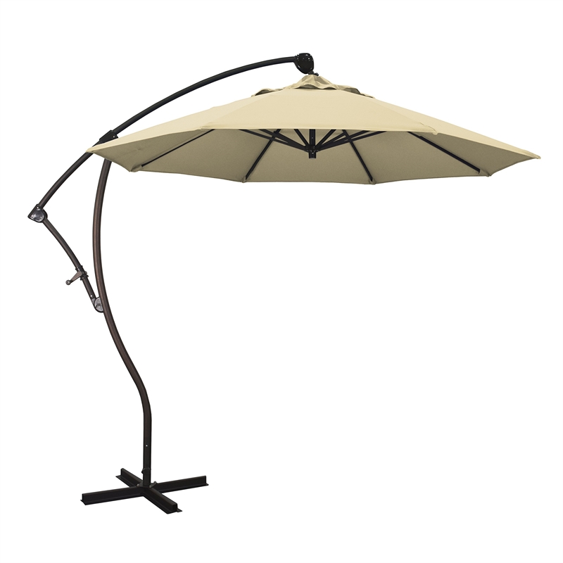 California Umbrella 9' Cantilever Umbrella in Antique Beige