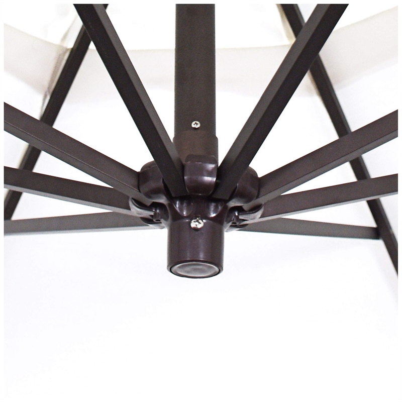 California Umbrella 9' Cantilever Umbrella in Taupe