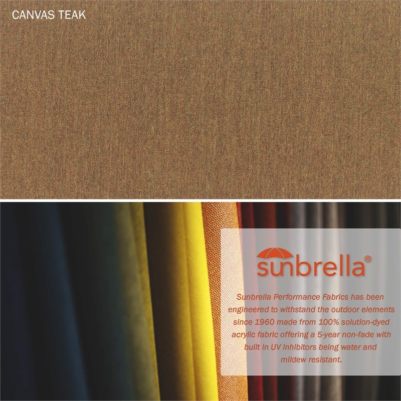 California Umbrella 9' Cantilever Umbrella in Teak