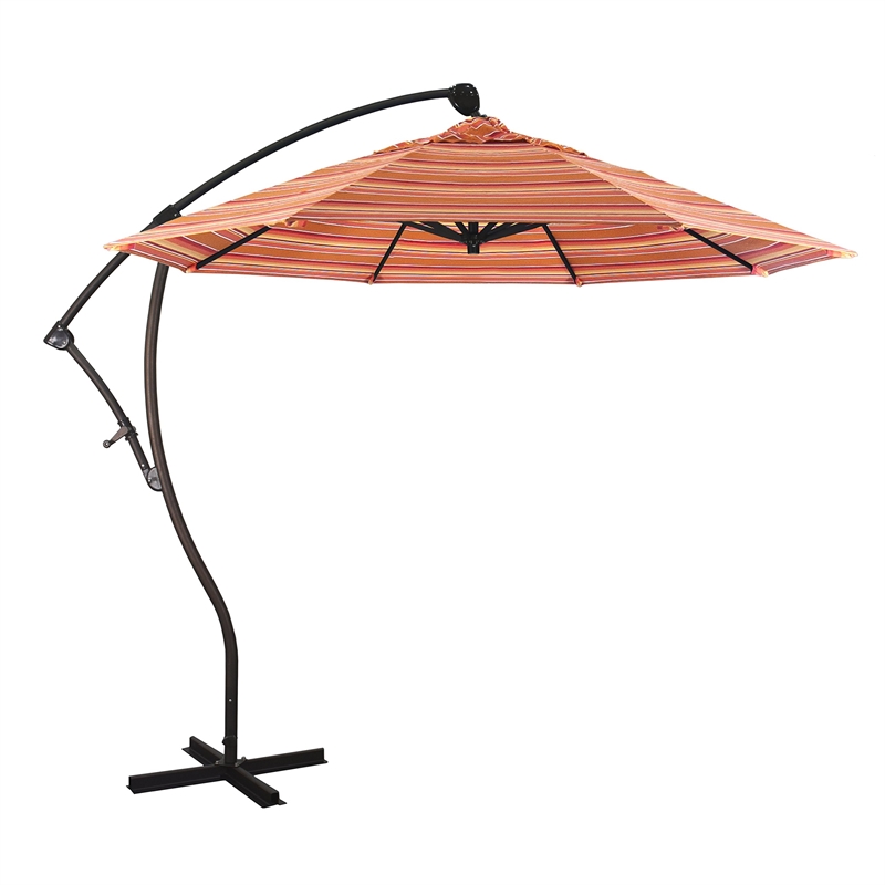 California Umbrella 9' Cantilever Umbrella in Dolce Mango