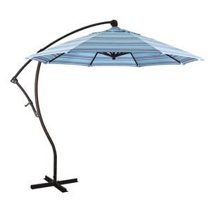 California Umbrella 9' Cantilever Umbrella in Dolce Oasis