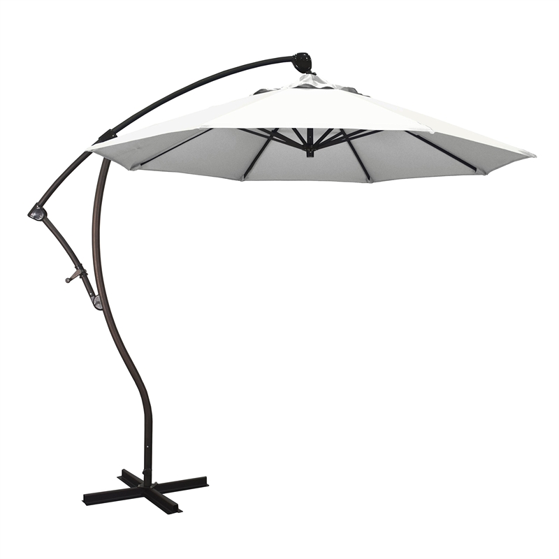 California Umbrella 9' Cantilever Umbrella in White