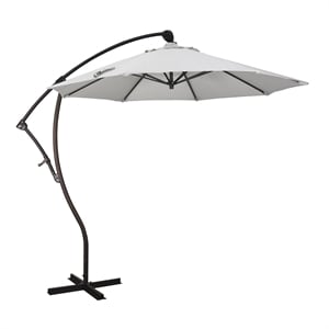 California Umbrella 9' Cantilever Umbrella in Woven Granite