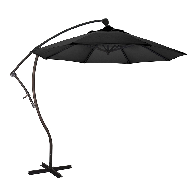 California Umbrella 9' Cantilever Umbrella in Black
