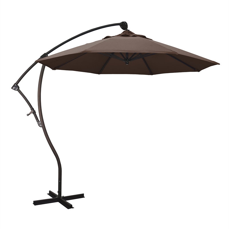 California Umbrella 9' Cantilever Umbrella in Mocha