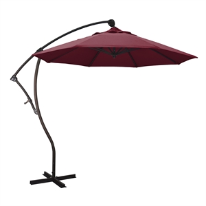 California Umbrella 9' Cantilever Umbrella in Burgundy