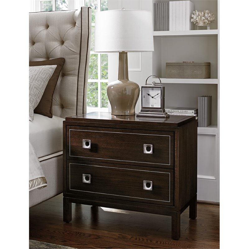 Hooker Furniture Sanctuary Two-door Mirrored Nightstand In Visage 