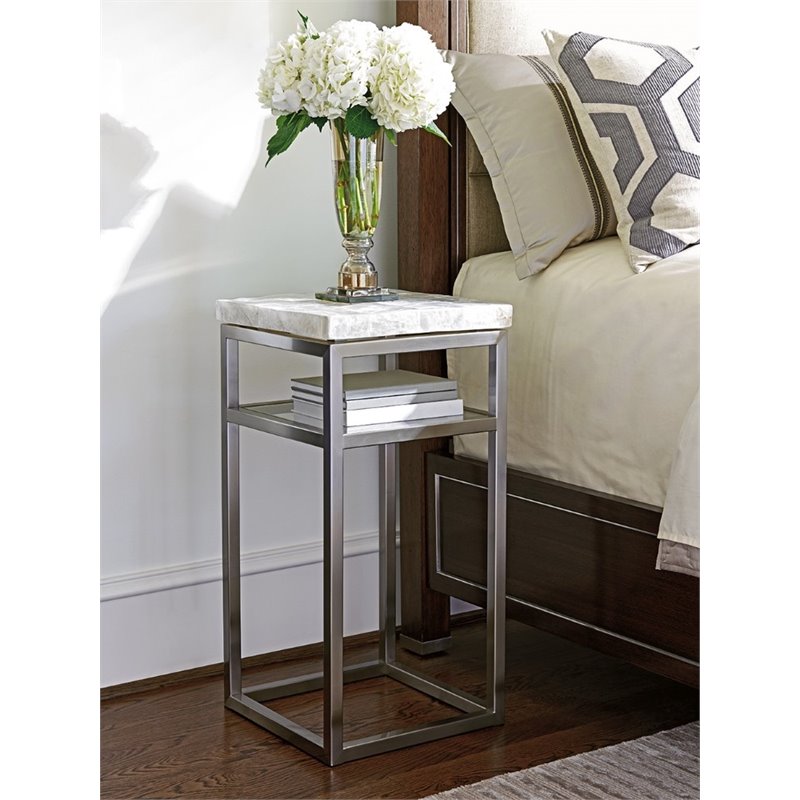 Hooker Furniture Sanctuary Two-door Mirrored Nightstand In Visage 