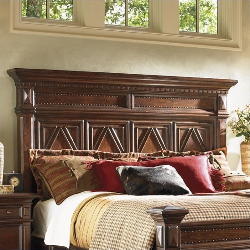 Lexington Fieldale Lodge King California King Panel Headboard In Mahogany 01 0455 134hb