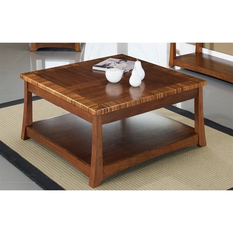 Somerton Milan Square Lift Top Coffee Table In Polished