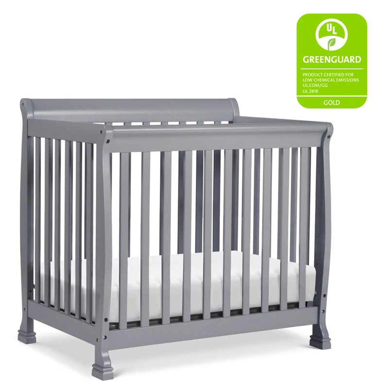 davinci kalani mini crib grey