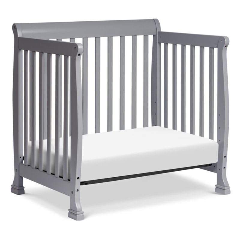 davinci kalani mini crib grey