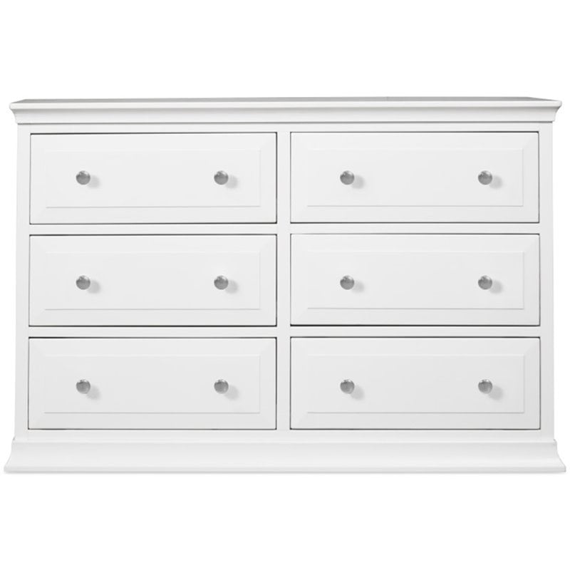 Davinci Signature 6-Drawer Double Dresser in White | Cymax Business