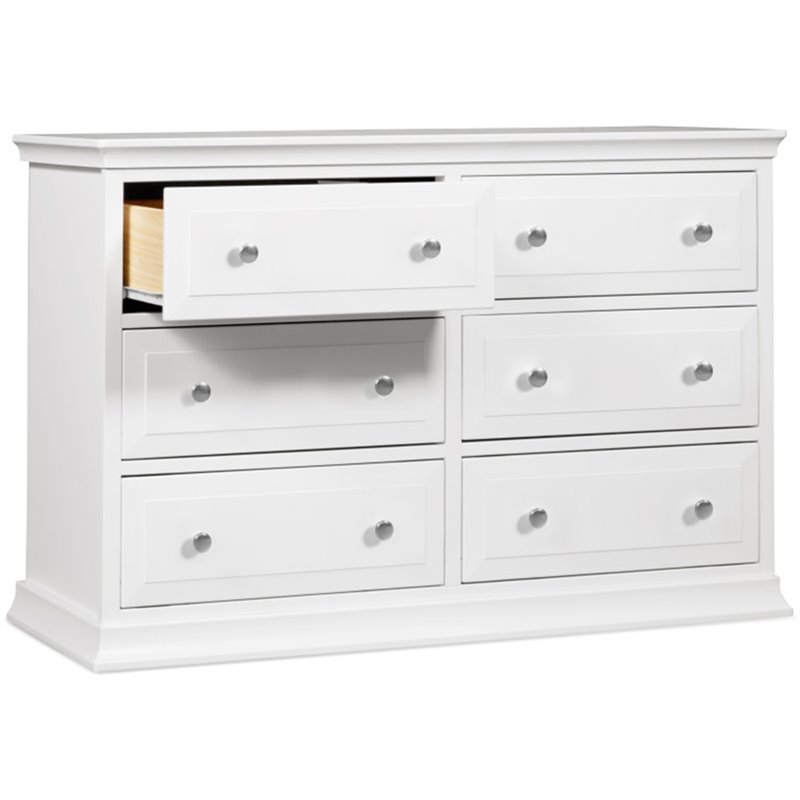 Davinci Signature 6-Drawer Double Dresser in White