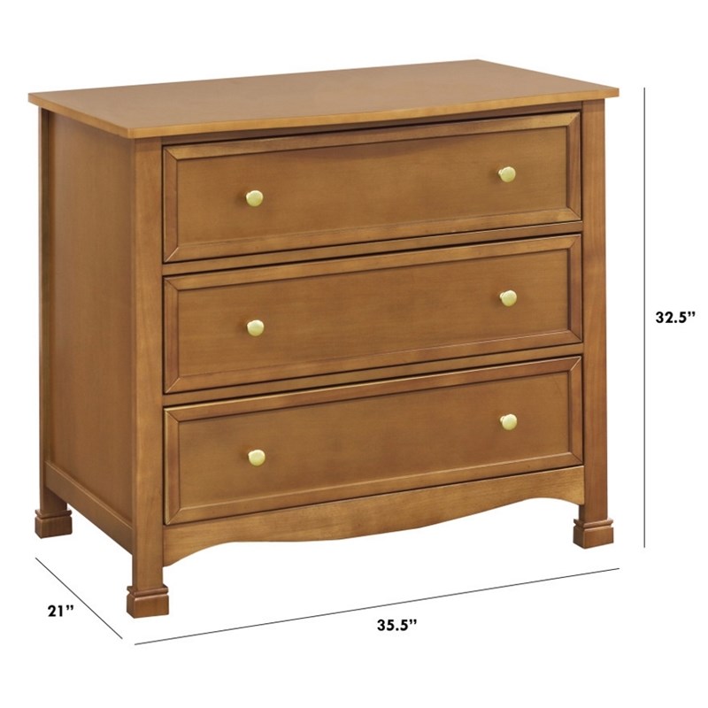 DaVinci Kalani 3 Drawer Dresser in Chestnut