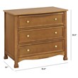 DaVinci Kalani 3 Drawer Dresser in Chestnut