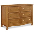 DaVinci Kalani 6 Drawer Double Wide Dresser in Chestnut