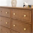 DaVinci Kalani 6 Drawer Double Wide Dresser in Chestnut