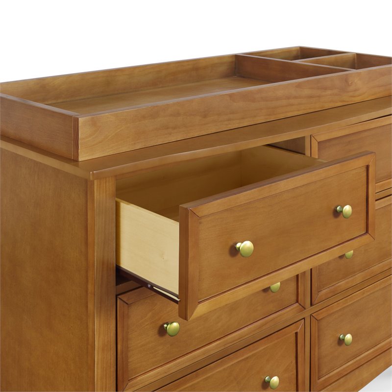 Davinci Kalani 6 Drawer Double Wide Dresser In Chestnut M5529ct
