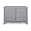 DaVinci Kalani 6 Drawer Double Wide Dresser in Gray