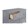 DaVinci Kalani 6 Drawer Double Wide Dresser in Gray