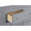 DaVinci Kalani 6 Drawer Double Wide Dresser in Gray