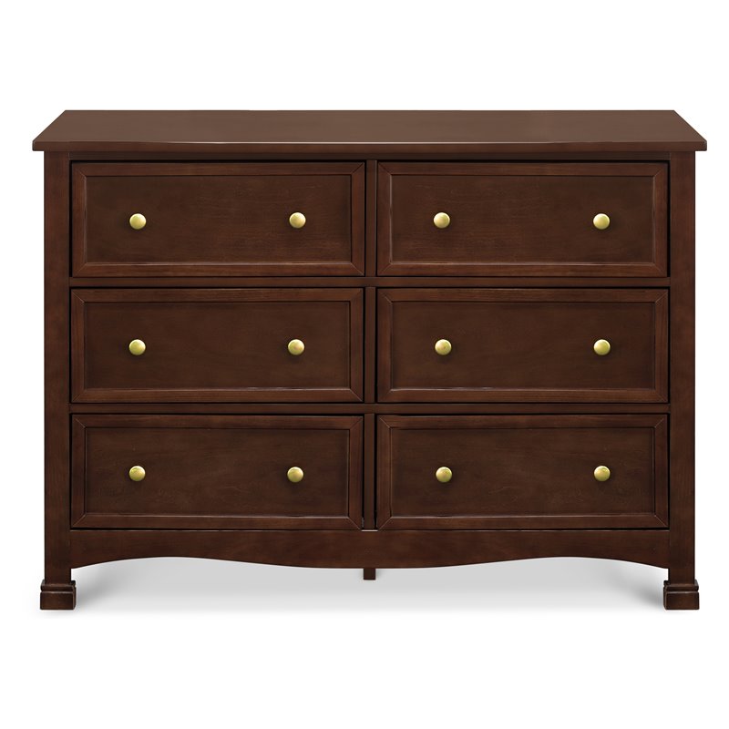 DaVinci Kalani 6 Drawer Double Wide Dresser in Espresso