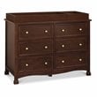 DaVinci Kalani 6 Drawer Double Wide Dresser in Espresso