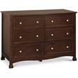 DaVinci Kalani 6 Drawer Double Wide Dresser in Espresso