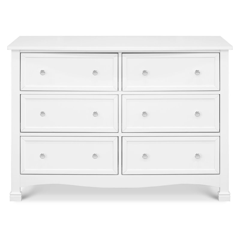 Davinci Kalani 6 Drawer Double Wide Dresser In White M5529w