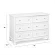 DaVinci Kalani 6 Drawer Double Wide Dresser in White