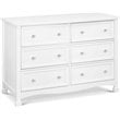 DaVinci Kalani 6 Drawer Double Wide Dresser in White