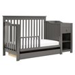 DaVinci Piedmont 4-in-1 Pine Wood Crib and Changer Combo in Slate
