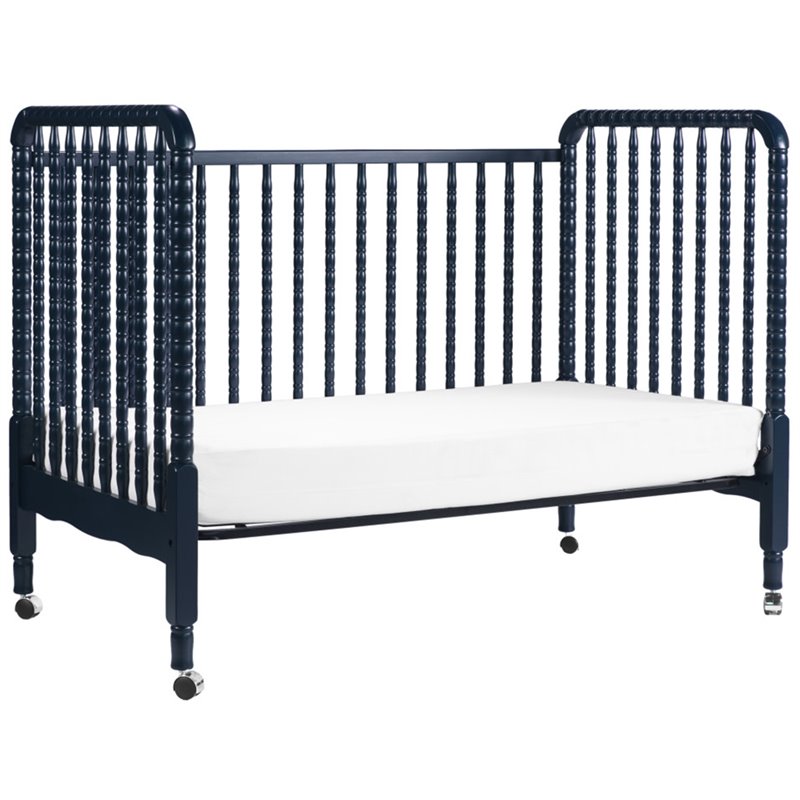 DaVinci Jenny Lind Solid Wood 3-in-1 Convertible Crib in Navy Blue