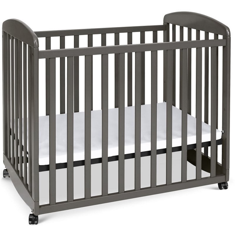 davinci alpha mini rocking crib slate