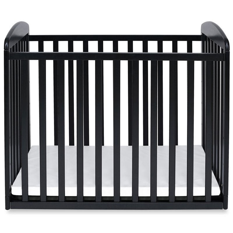 Davinci Alpha Mini Rocking Crib In Ebony M0598e