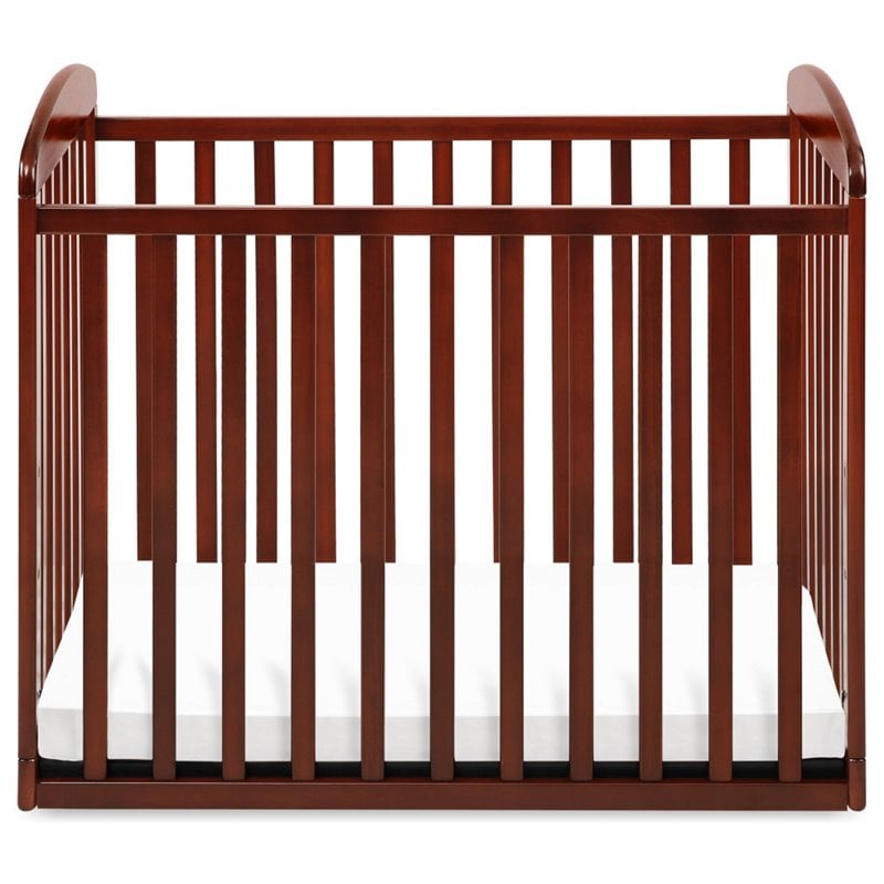 Davinci Alpha Mini Rocking Crib In Rich Cherry M0598c