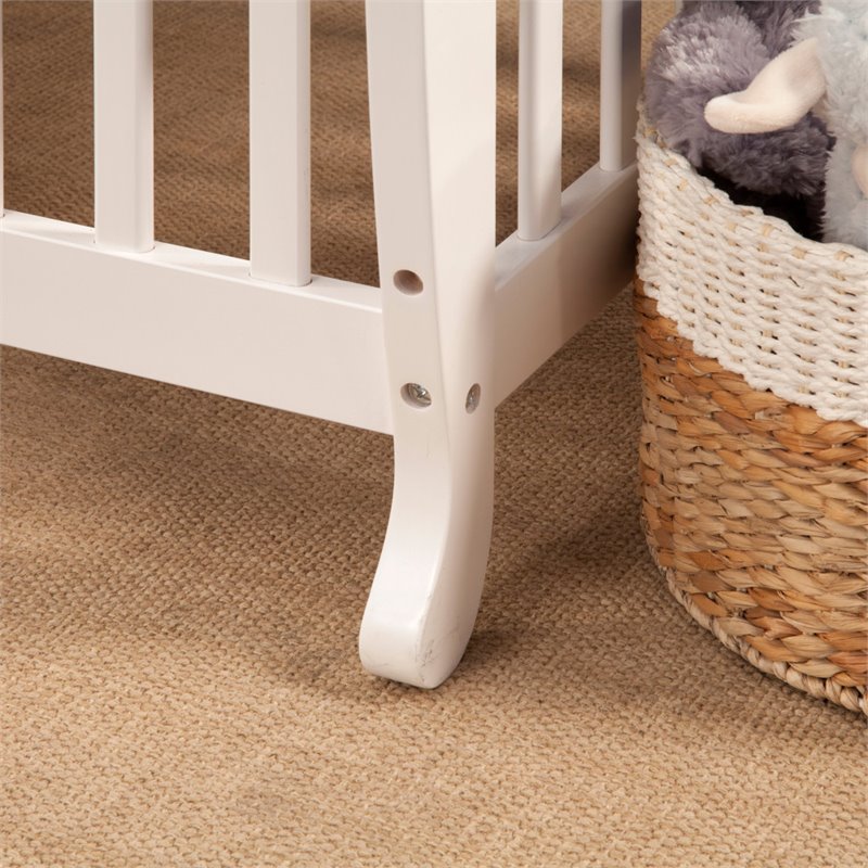 DaVinci Emily 4in1 Convertible Mini Crib in White M4798W