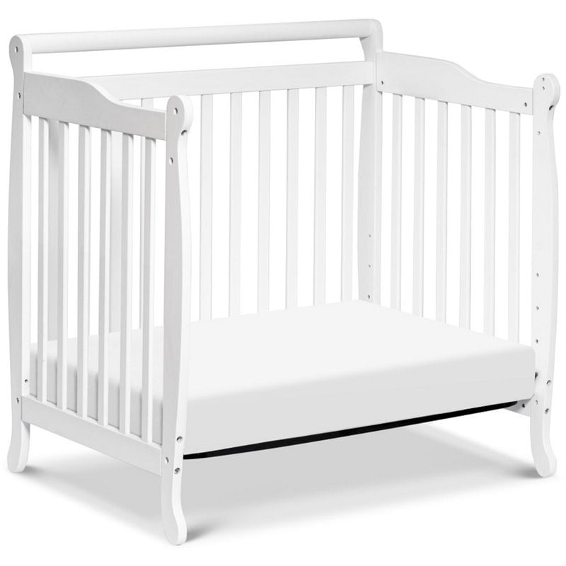 Davinci Emily 4 In 1 Convertible Mini Crib In White M4798w