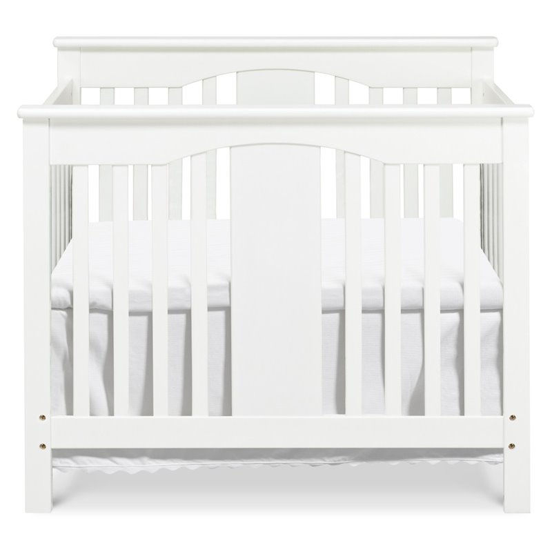 Davinci Annabelle Mini 2 In 1 Convertible Wood Baby Crib In White