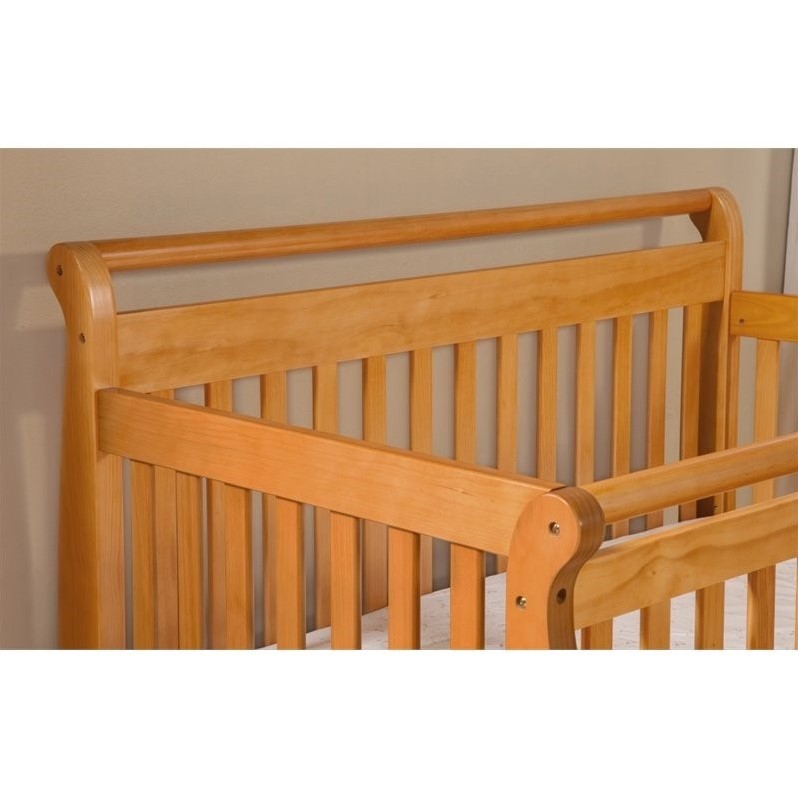 DaVinci Emily 4in1 Convertible Wood Baby Crib in Honey Oak M4791O