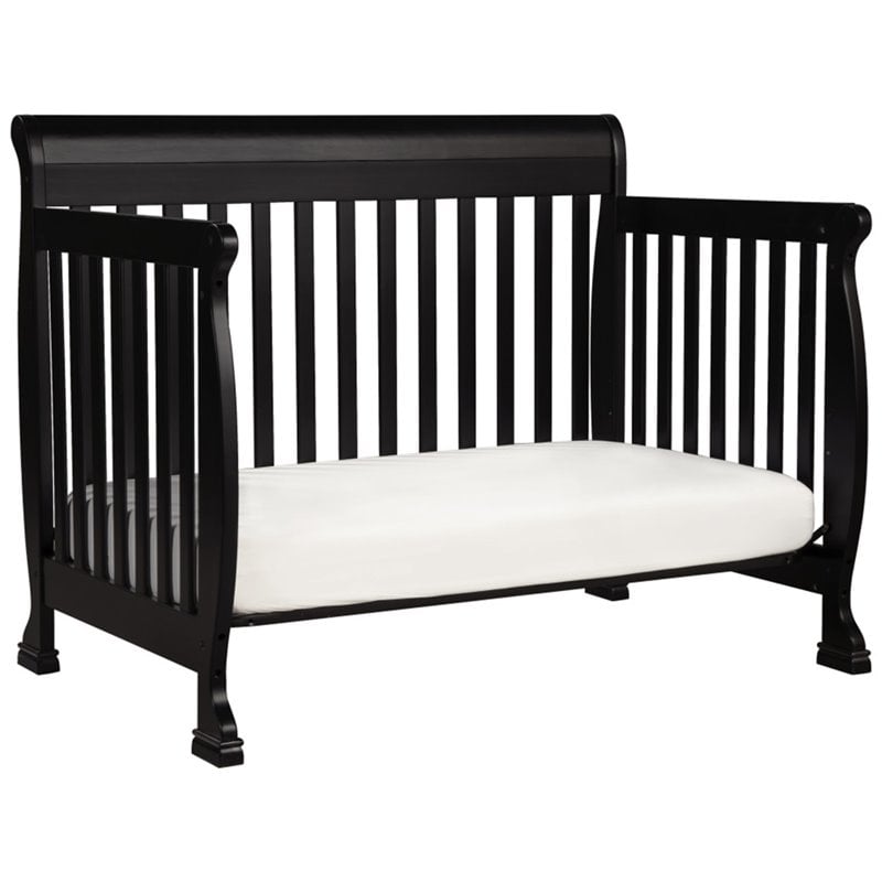 DaVinci Kalani 4-in-1 Convertible Wood Baby Crib in Ebony 